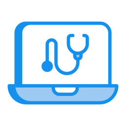 service médical en ligne Icône