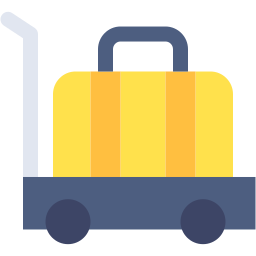 carrito de equipaje icono