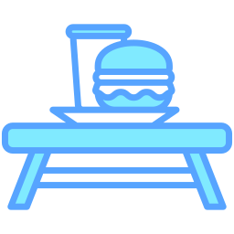 Breakfast tray icon