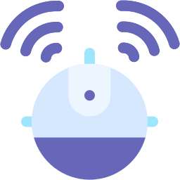 Robot vacuum cleaner icon