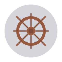 Ship wheel icon