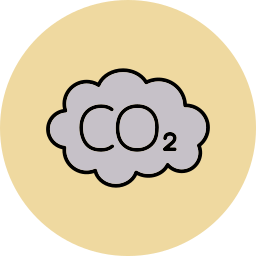Выбросы СО2 иконка
