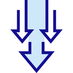 Arrows down icon