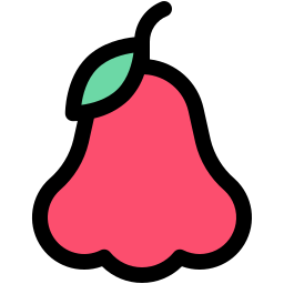 manzana rosa icono