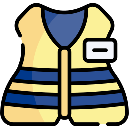 High visibility vest icon