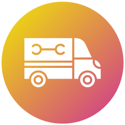 Plumber truck icon