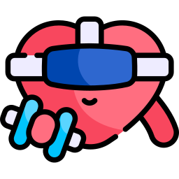 Virtual fitness icon