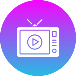 aplicación de televisión icono