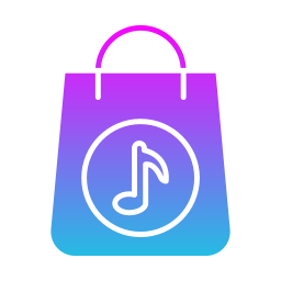 aplicación de la tienda de música icono