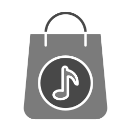 aplicación de la tienda de música icono