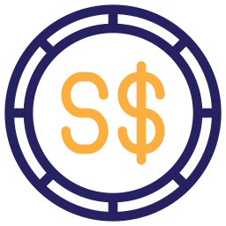 Singapore dollar icon