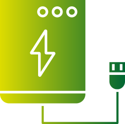 accumulatore di energia icona