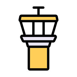 Airport tower icon