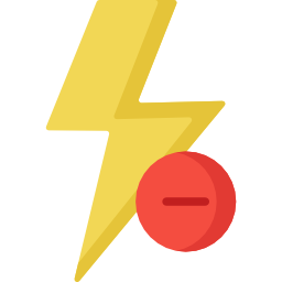 flash apagado icono