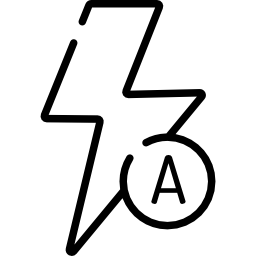 automatyczna lampa błyskowa ikona