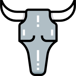cráneo de toro icono