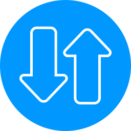 Up and down arrows icon