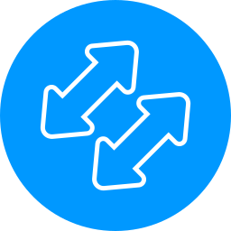 Left and right arrows icon