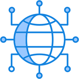 connessione globale icona