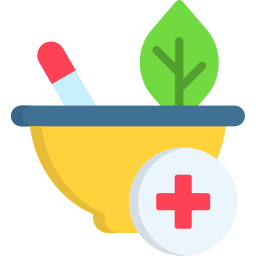 Herbal treatment icon