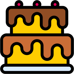 pastel de cumpleaños icono