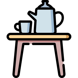 tavolino da caffè icona