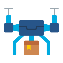 consegna con droni icona