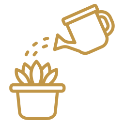 Watering plant icon