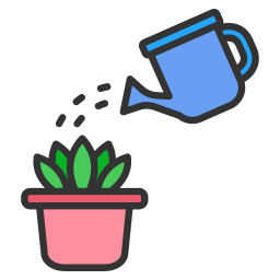 Watering plant icon