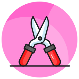 Gardening scissors icon