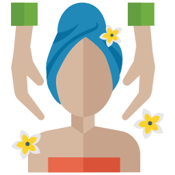 massaggio viso icona