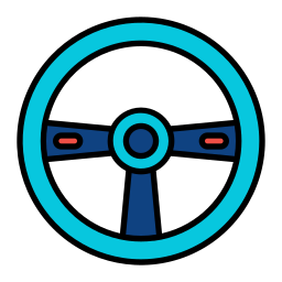 Steering wheel icon