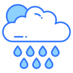 Rainy climate icon