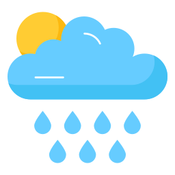 Rainy climate icon