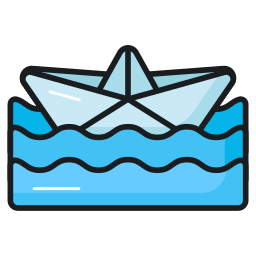 Paper boat icon