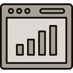 diagramme à bandes Icône