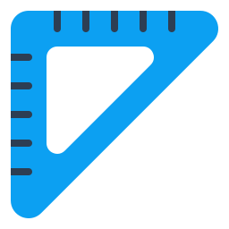 Ruler-triangle icon