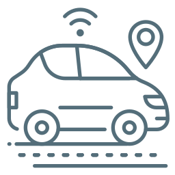 Autonomous car icon