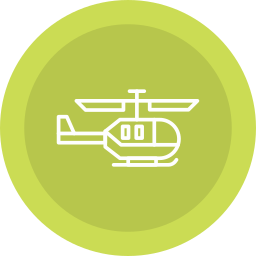 helicóptero militar icono