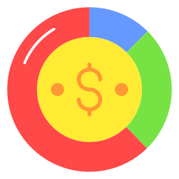 gráfico financiero icono