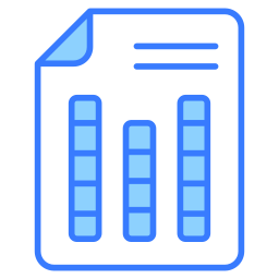 rapport de données Icône