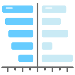 gráfico de barras icono