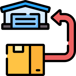 logistique inverse Icône