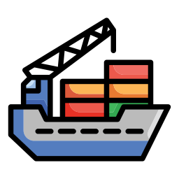 Cargo ship icon