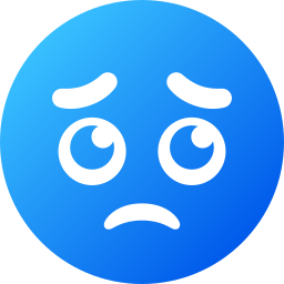 Sad face icon