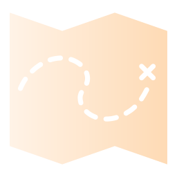 mapa del tesoro icono