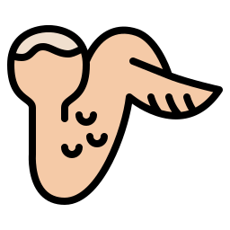 ali di pollo icona