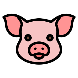 cabeza de cerdo icono