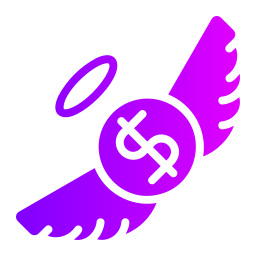 Flying money icon