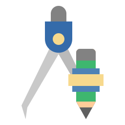 ferramentas de geometria Ícone